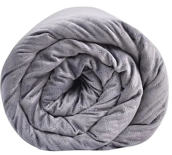 BlanQuil Quilted 15lbs Weighted Blanket 48”x74"