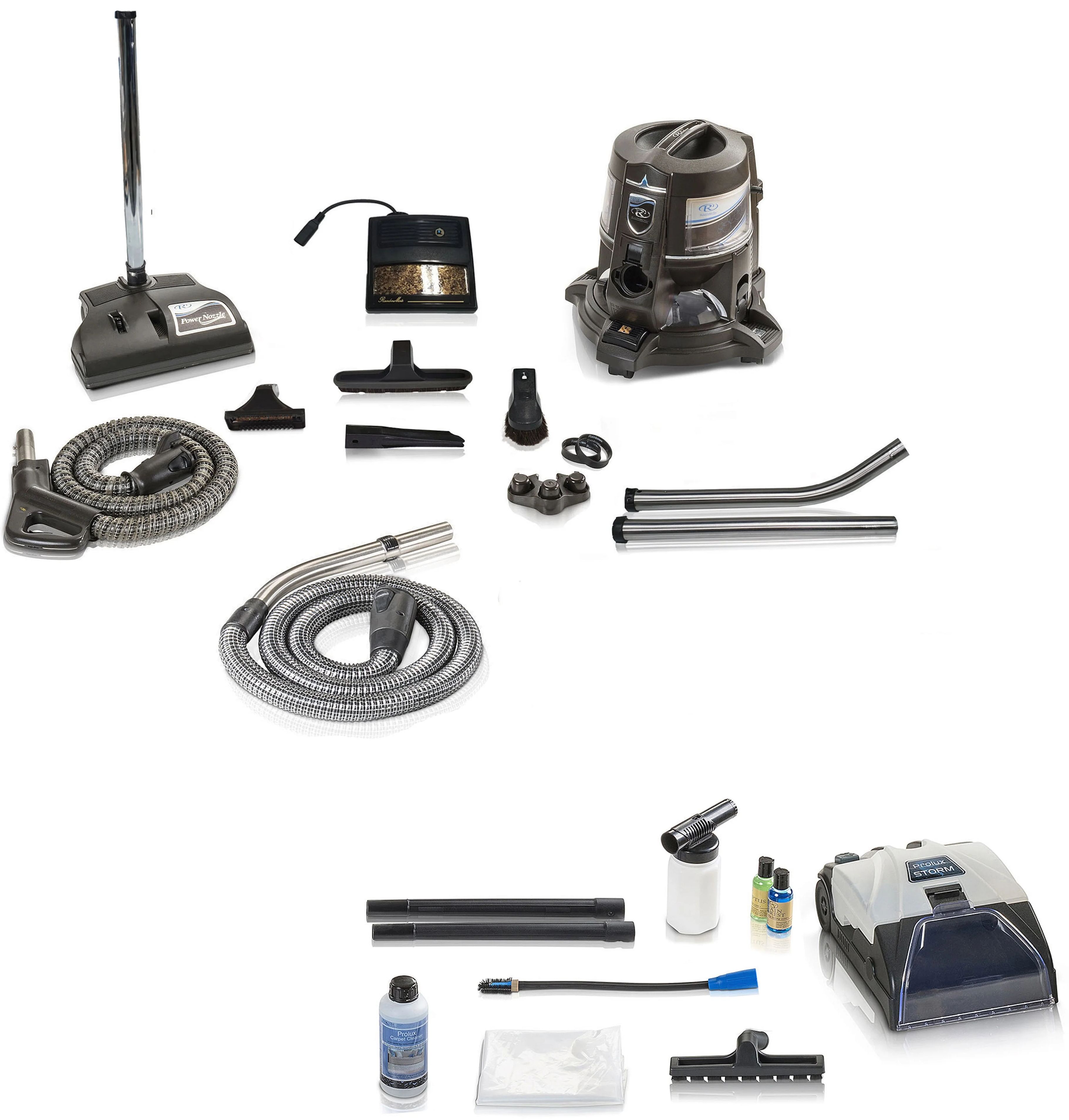 Rainbow E2 2 Speed Vacuum Cleaner and Prolux Storm Shampooer Bundle (10Pc)
