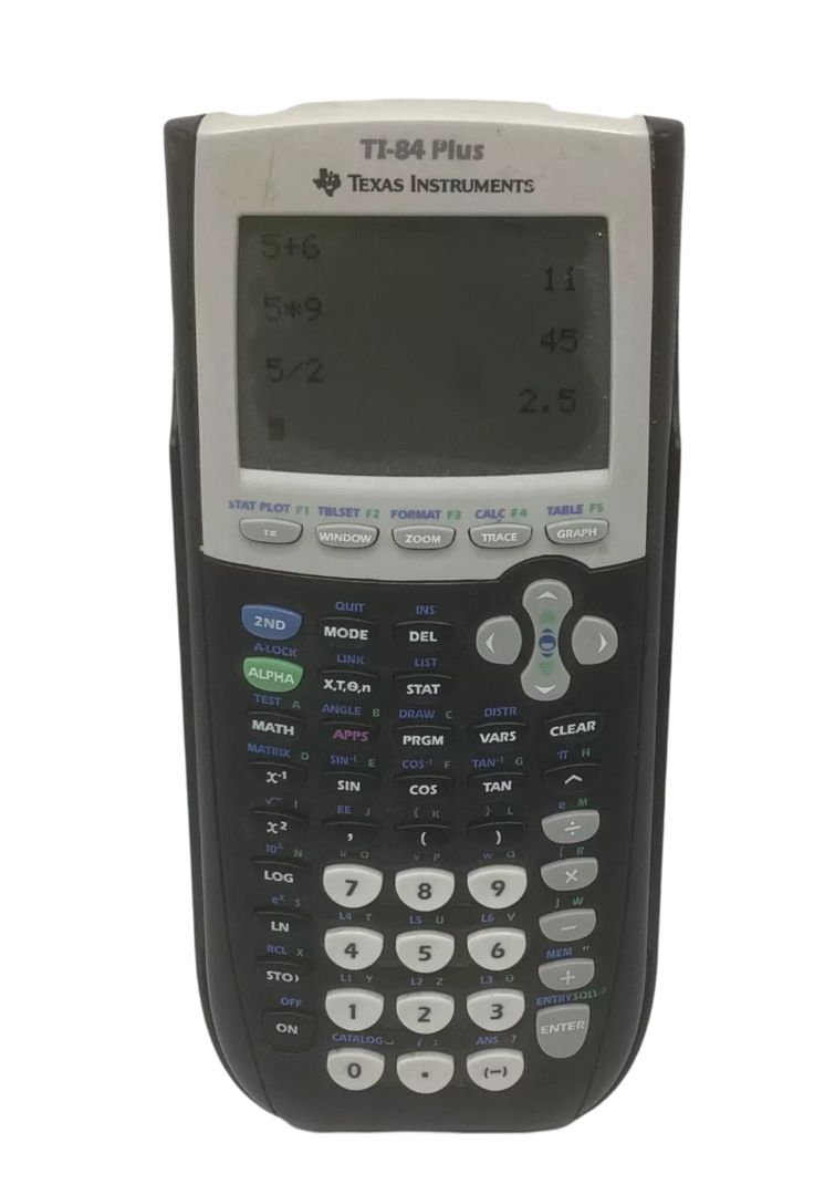 Texas Instruments TI-84 Plus Graphing Calculator with Slide Cover