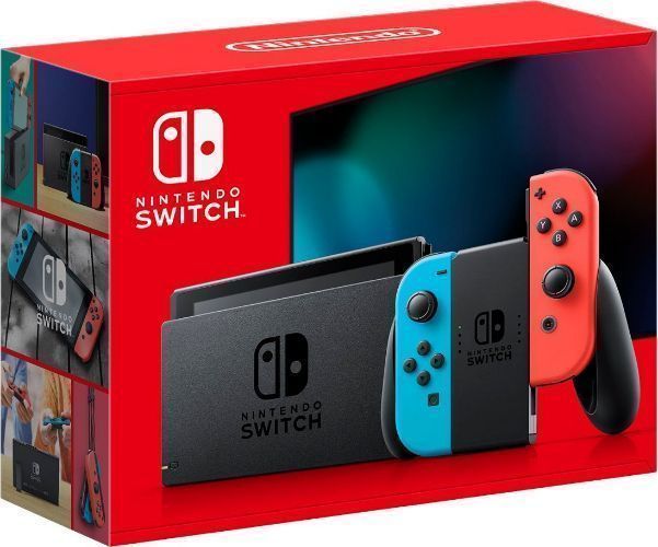 Nintendo Switch V2 Handheld Gaming Console - 32GB - Neon Blue/Neon Red