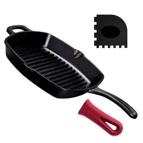 Cuisinel Cast Iron Square Grill Pan 10.5"