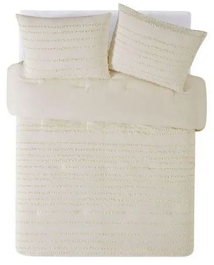 The Prairie By Rachel Ashwell 3 Piece Textured Stripe Comforter Set Queen