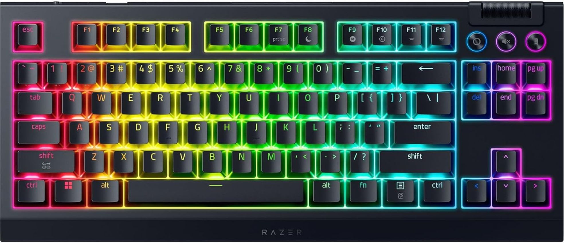 Razer BlackWidow V4 TKL Hyperspeed Keyboard (Green Switches)