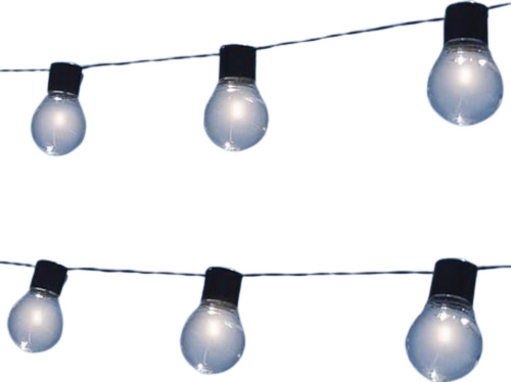 Touch Of ECO 12.5ft Solar Patio Bulb String Lights Nitebulbs