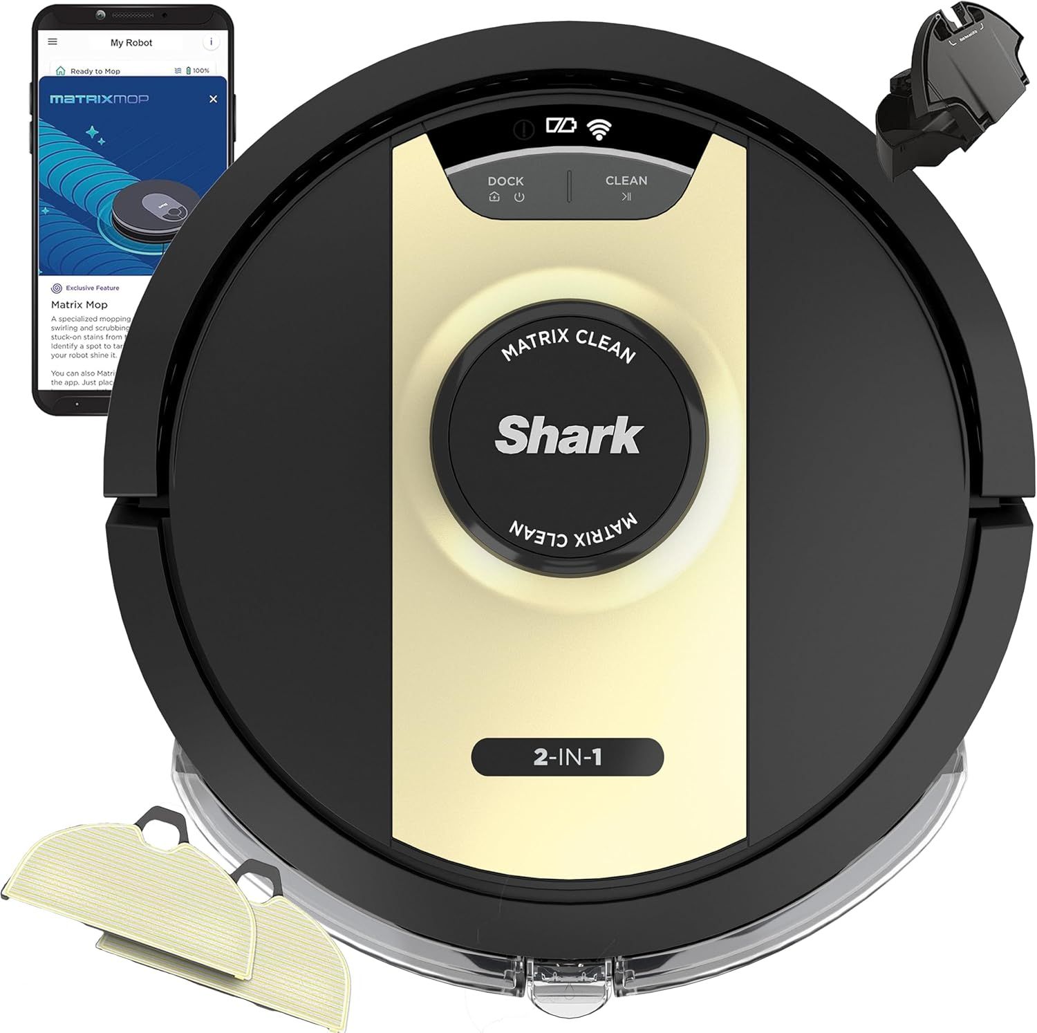 Shark RV2410WD IQ 2-in-1 Robot Vacuum and Mop with Row-by-Row Cleaning
