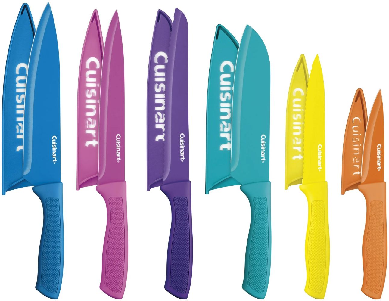 Cuisinart C55-12PCGW Advantage Ceramic Coated Knife Set 12-Piece