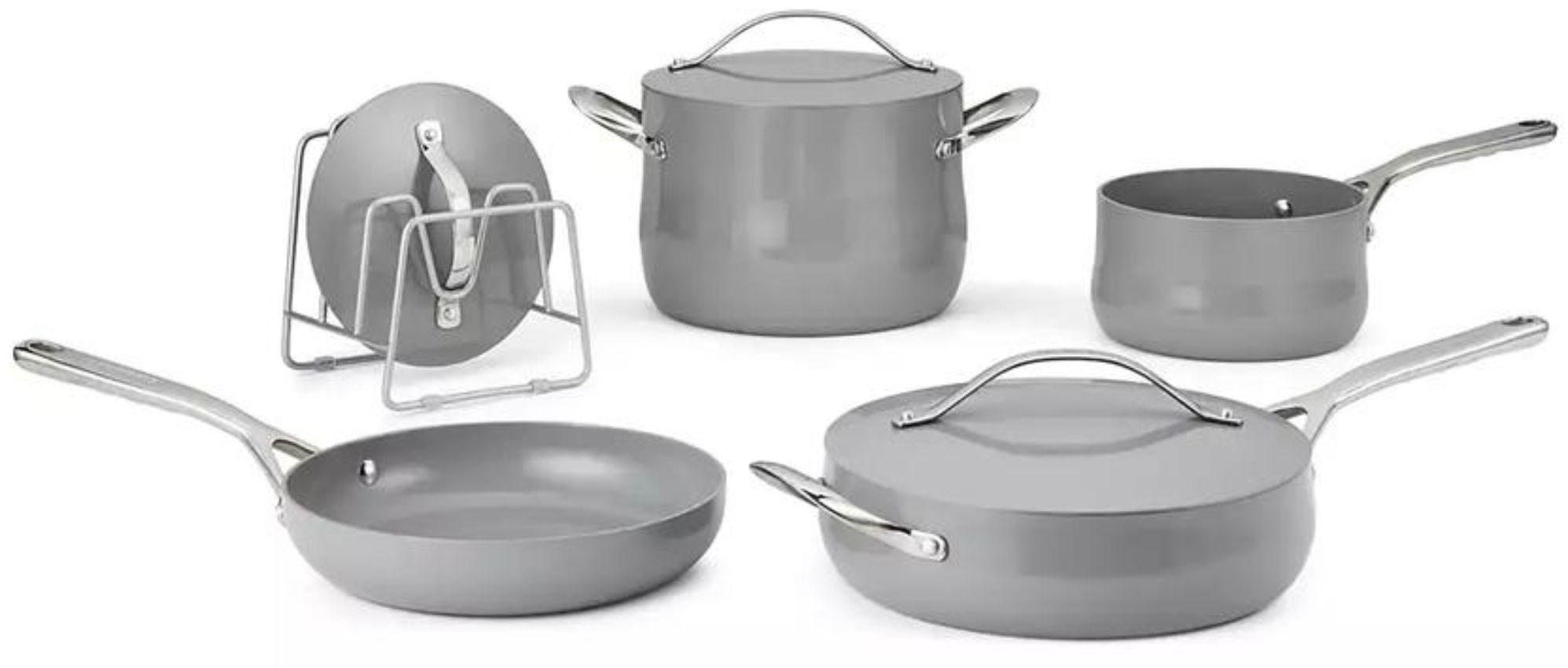 Cuisinart 34C-8GR Culinary Collection Nonstick Ceramic Cookware Set 8-Piece